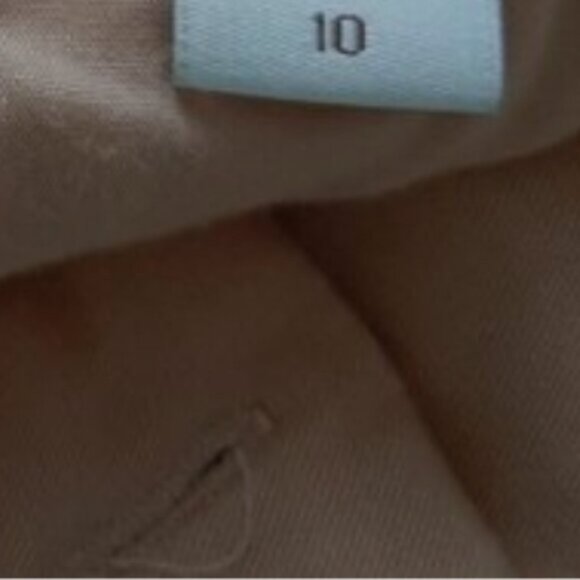 COLDWATER CREEK / Natural Fit Bootcut Leg Pants Tan Cotton Blend Sz 10 Flawed - Picture 15 of 15